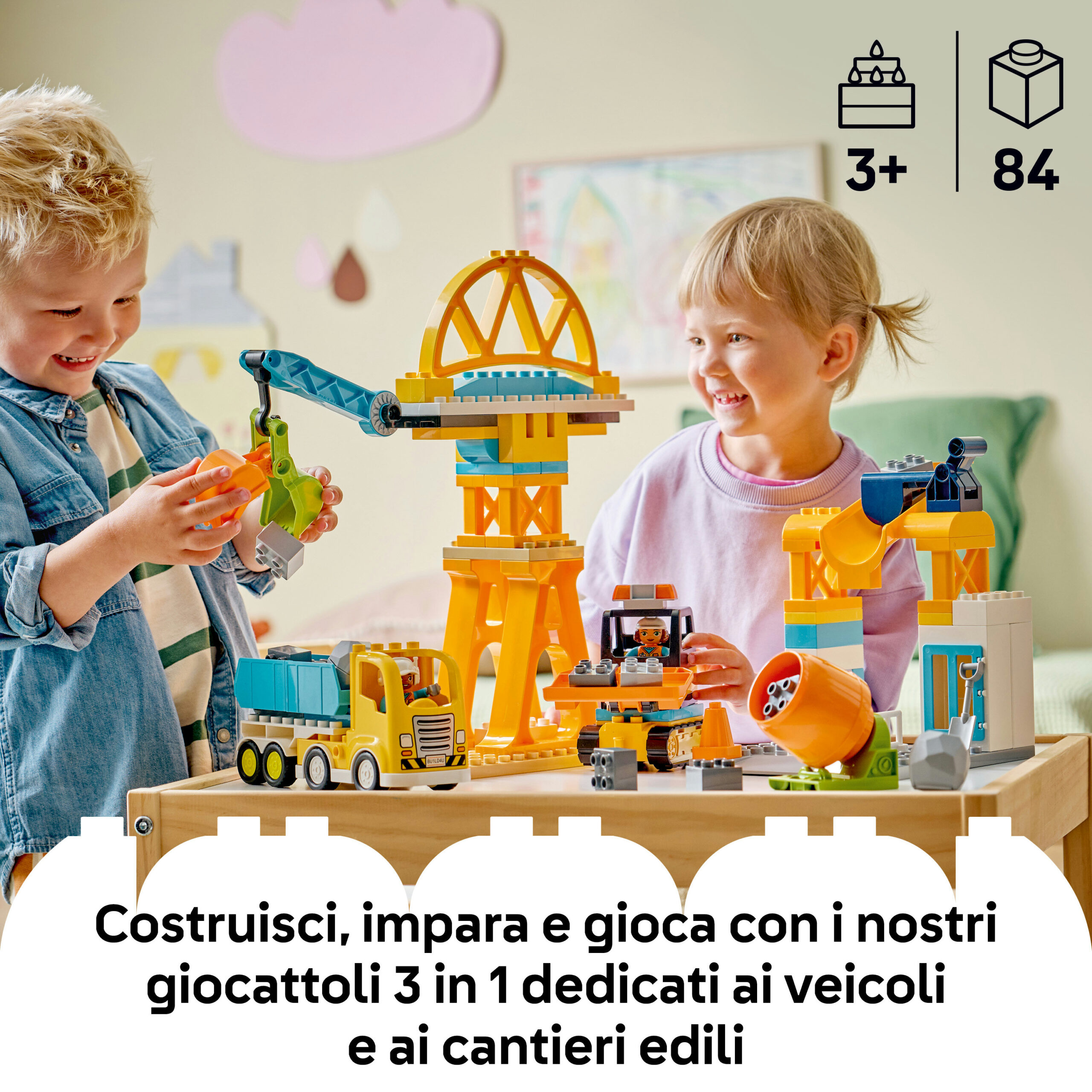 Lego duplo 10476 – cantiere e veicoli 3in1 - LEGO DUPLO