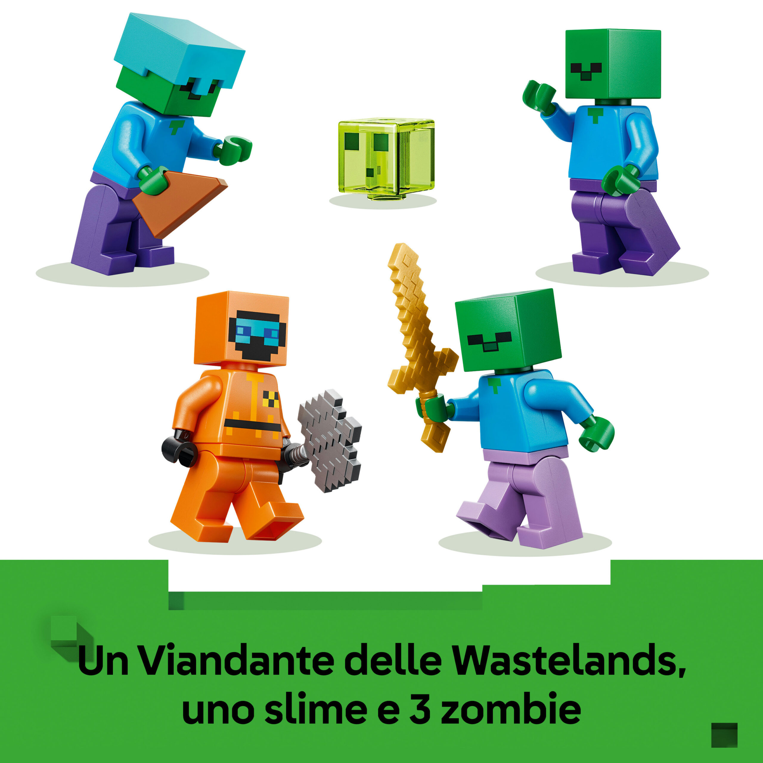 Lego minecraft 21587 – zombie dungeon con tavolo da crafting - Lego