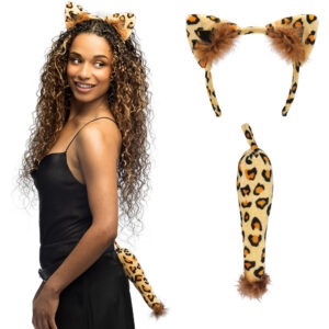 Set tiara e coda leopardo adulto taglia unica - BIGIEMME