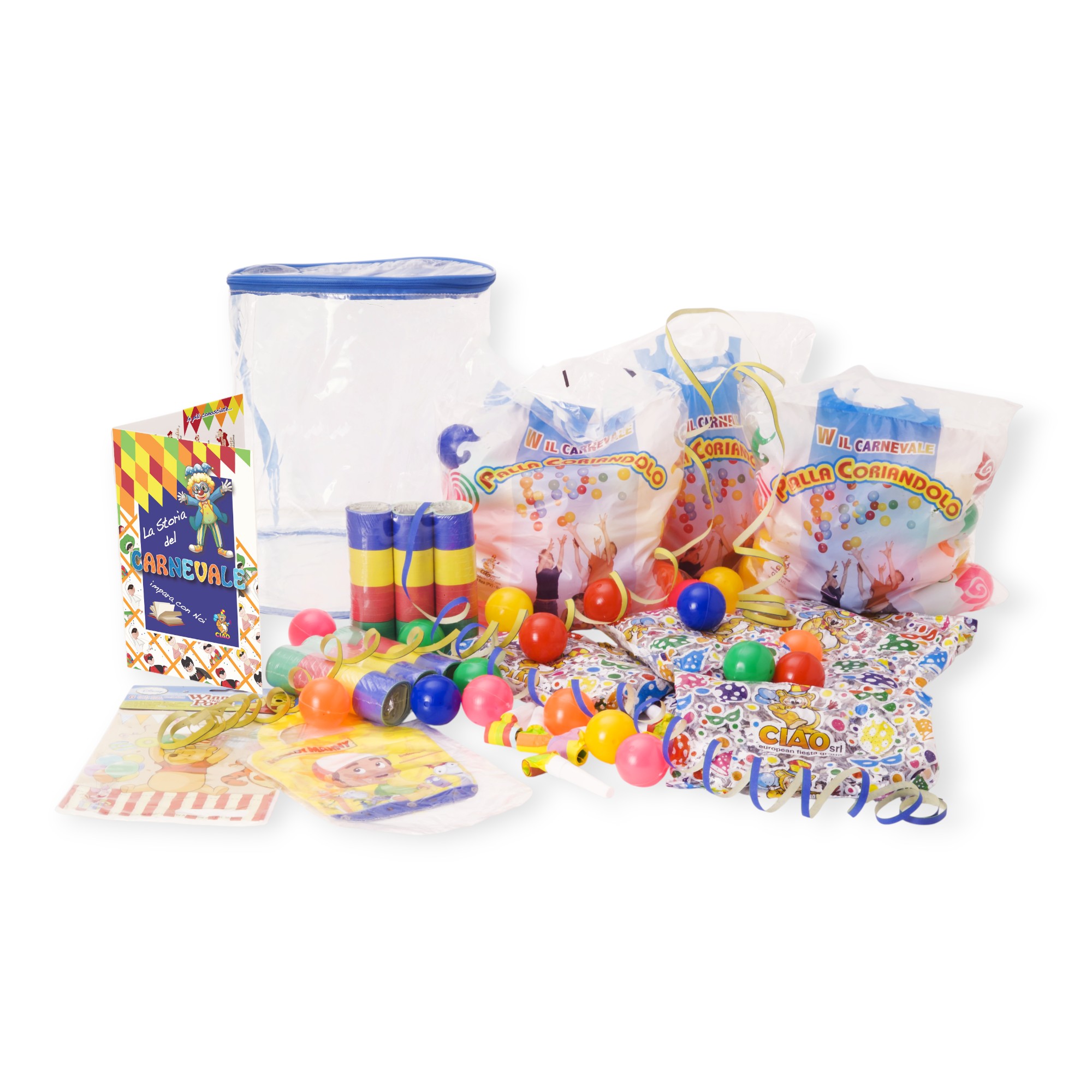 Maxi sacca carnevale riutilizzabile happy family - assortito - CIAO