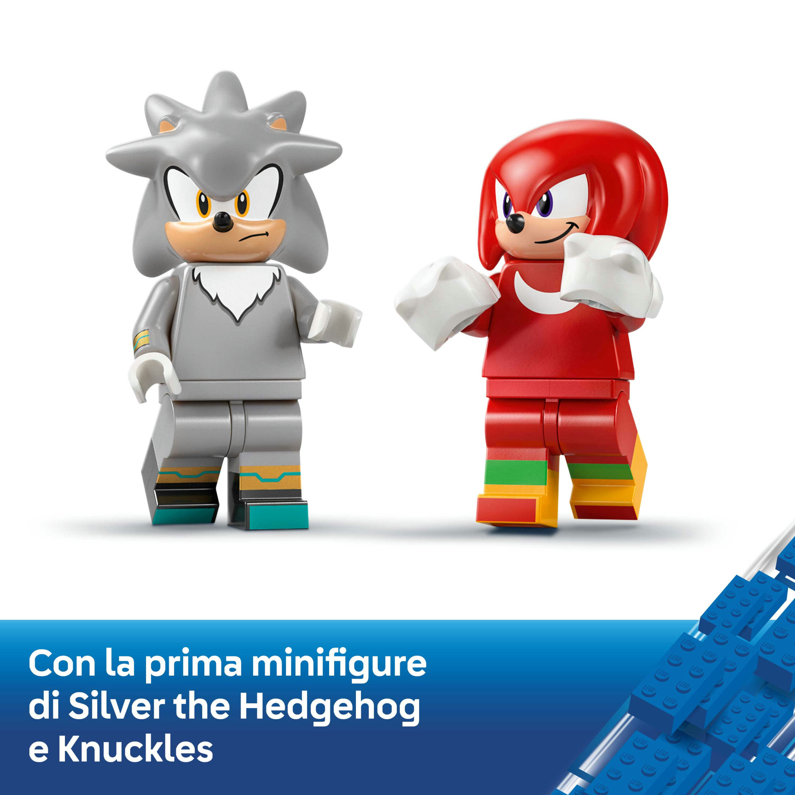 Lego sonic 77118 – auto di silver vs monster truck di knuckles - Lego