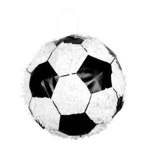 Pignatta in carta a forma di pallone da calcio bianca - BIGIEMME
