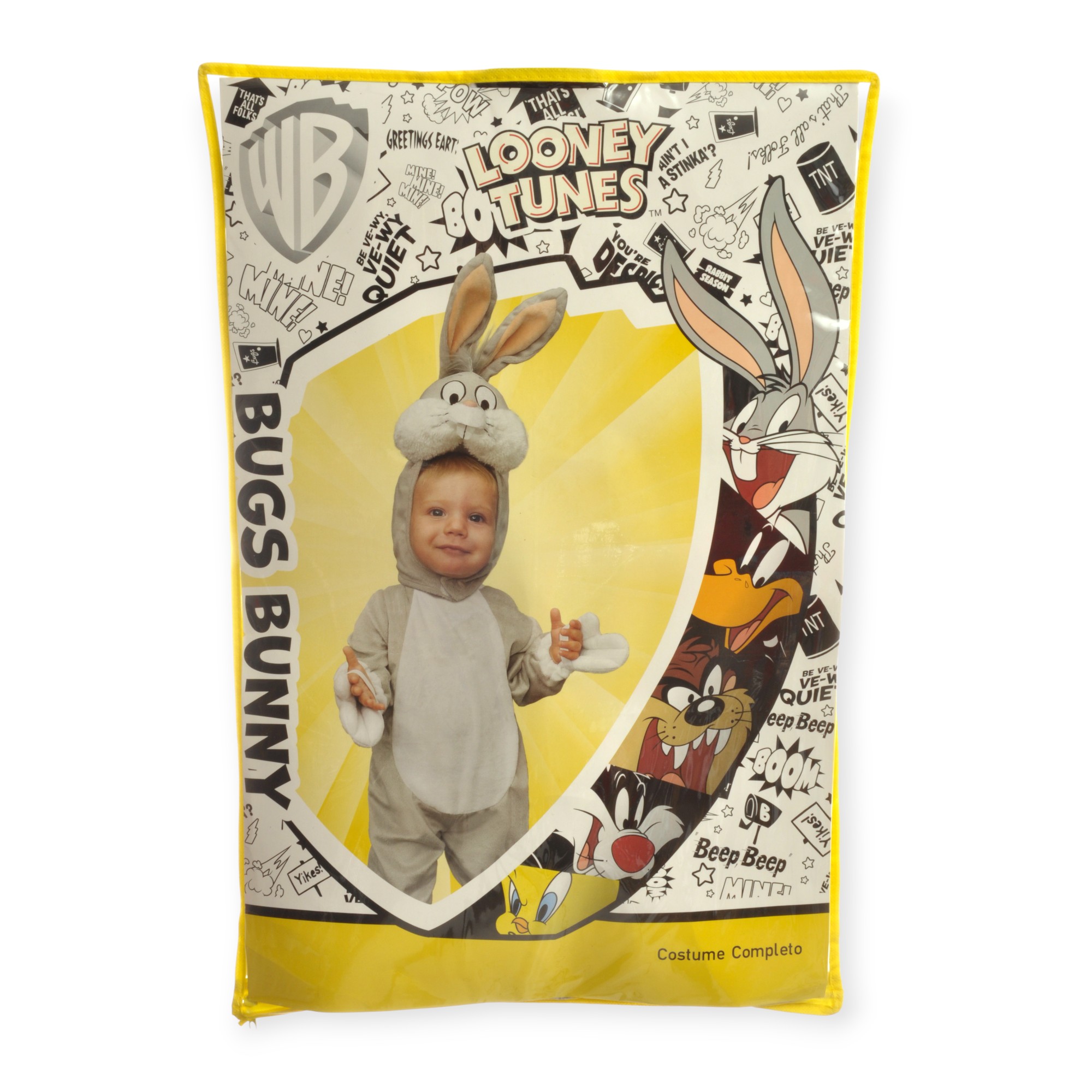 Costume bugs bunny baby warner bros peluche - 2/3 anni - CIAO