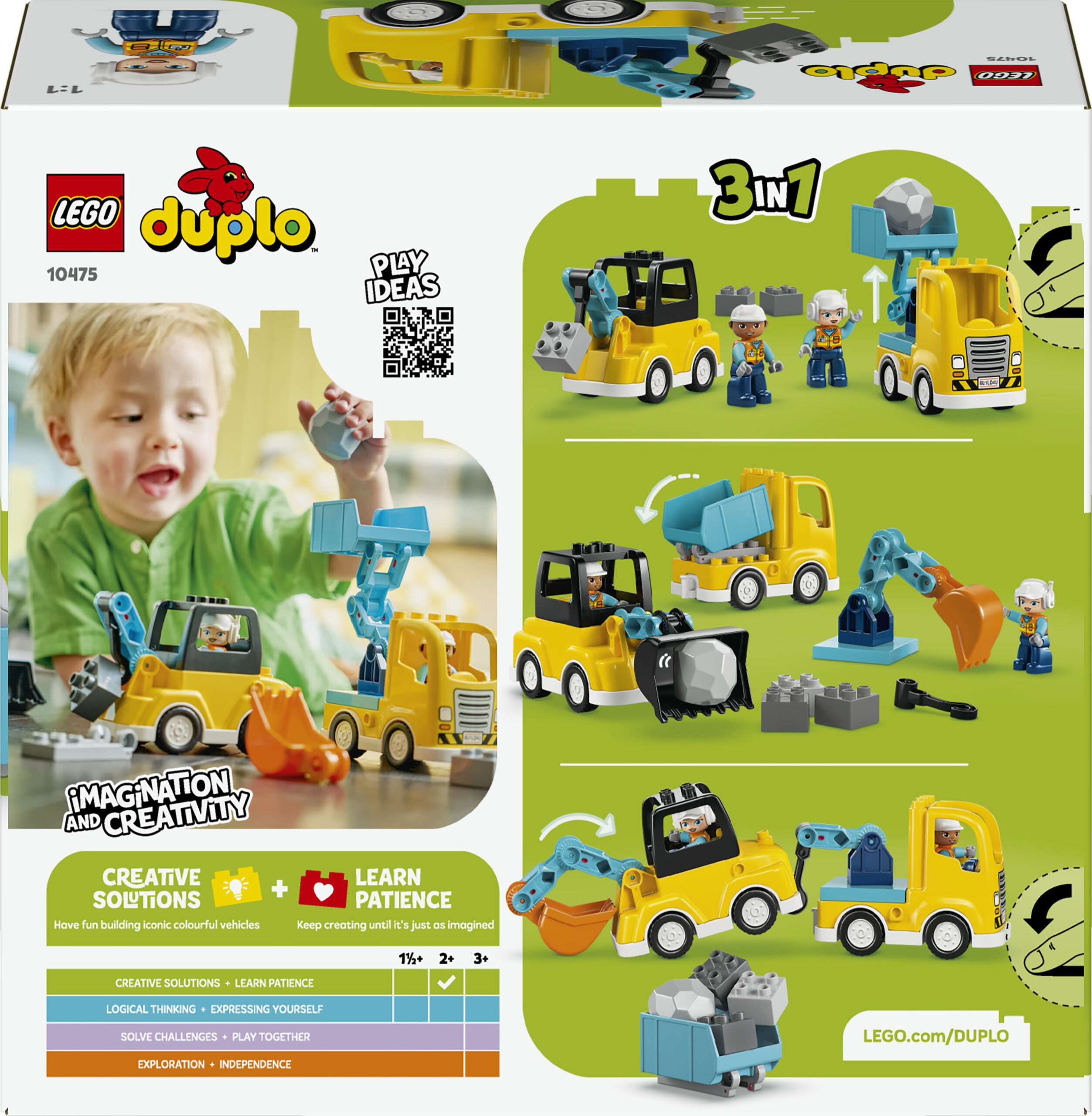 Lego duplo 10475 – veicoli da cantiere 3in1 - LEGO DUPLO