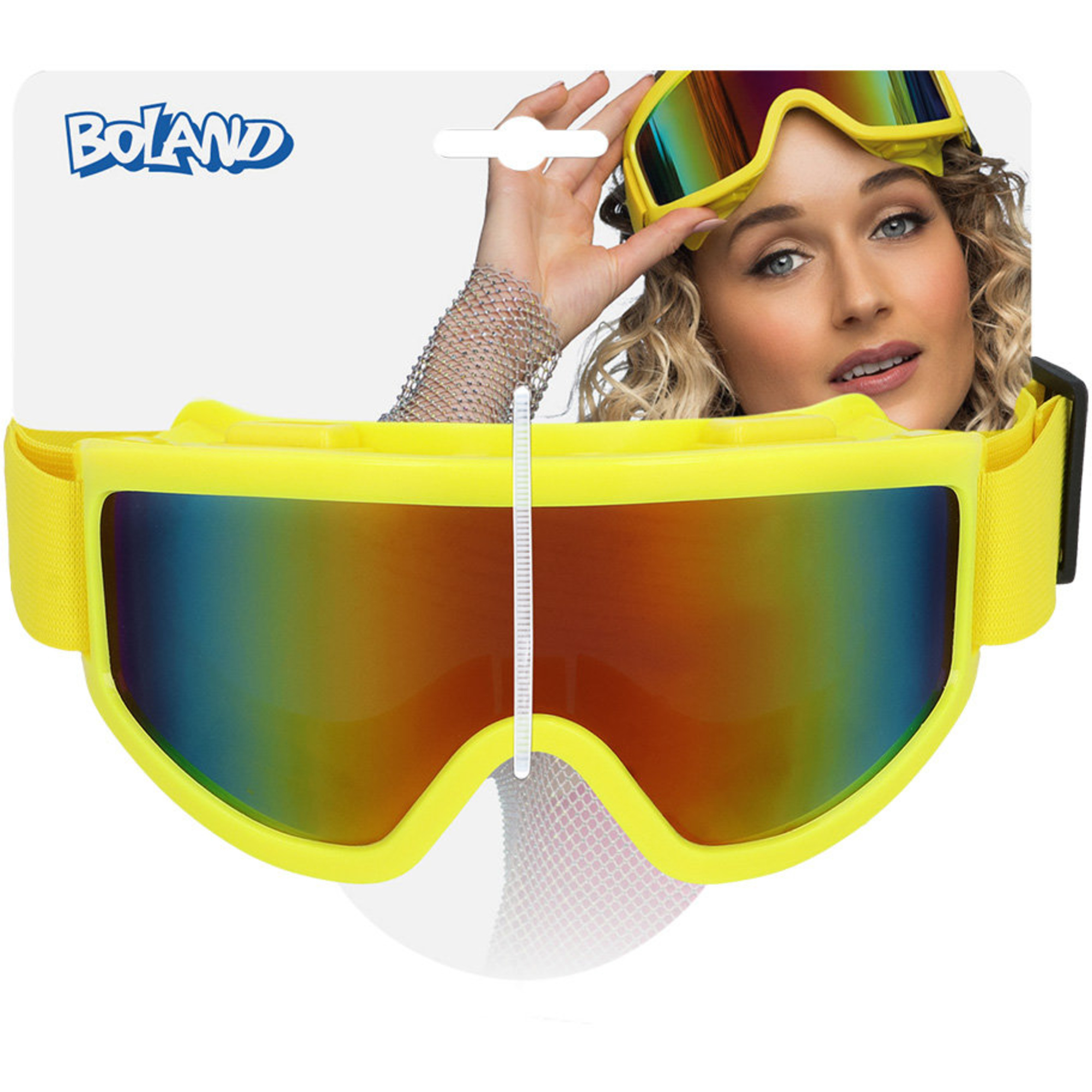 Occhiali da sci party 4 colori neon uv - assortito - BIGIEMME