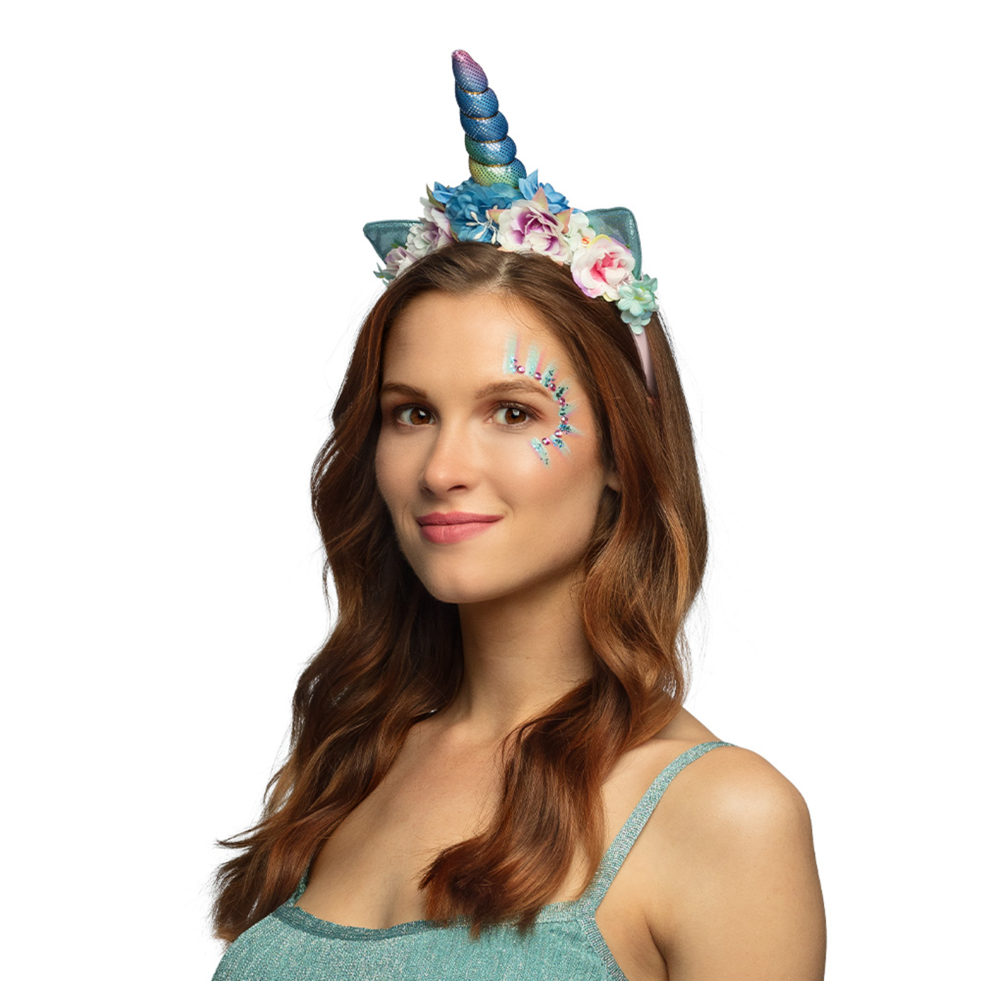 Diadema unicorno starlight con fiori adulto - BIGIEMME