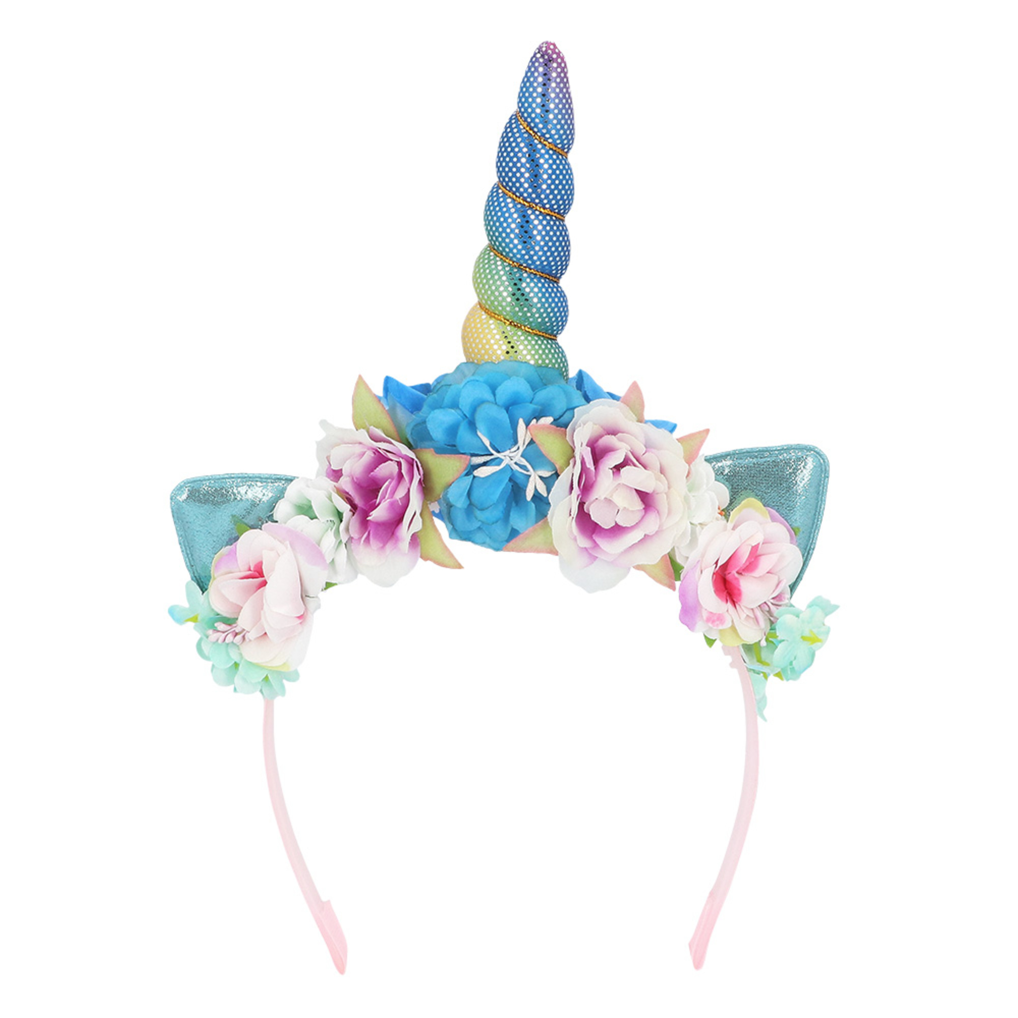 Diadema unicorno starlight con fiori adulto - BIGIEMME