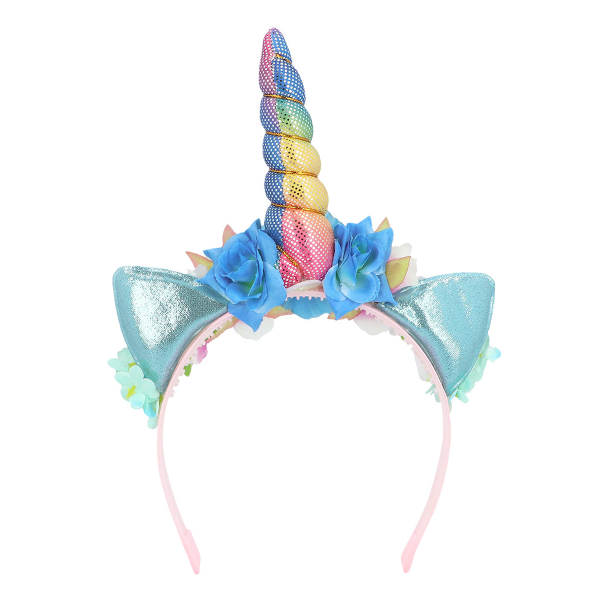 Diadema unicorno starlight con fiori adulto - BIGIEMME