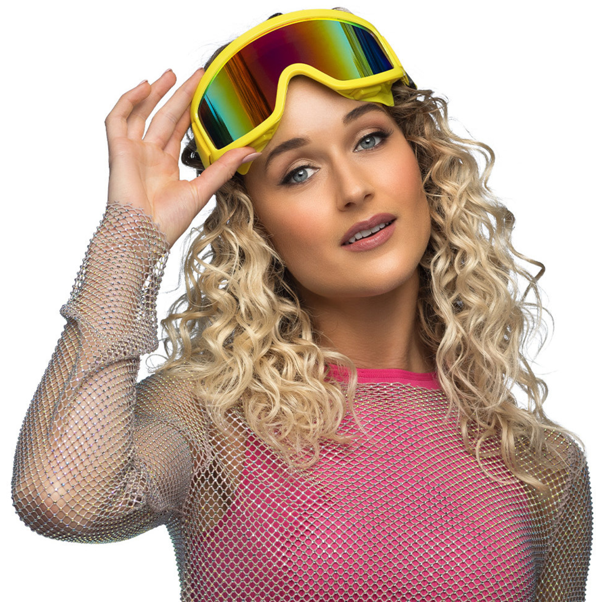 Occhiali da sci party 4 colori neon uv - assortito - BIGIEMME