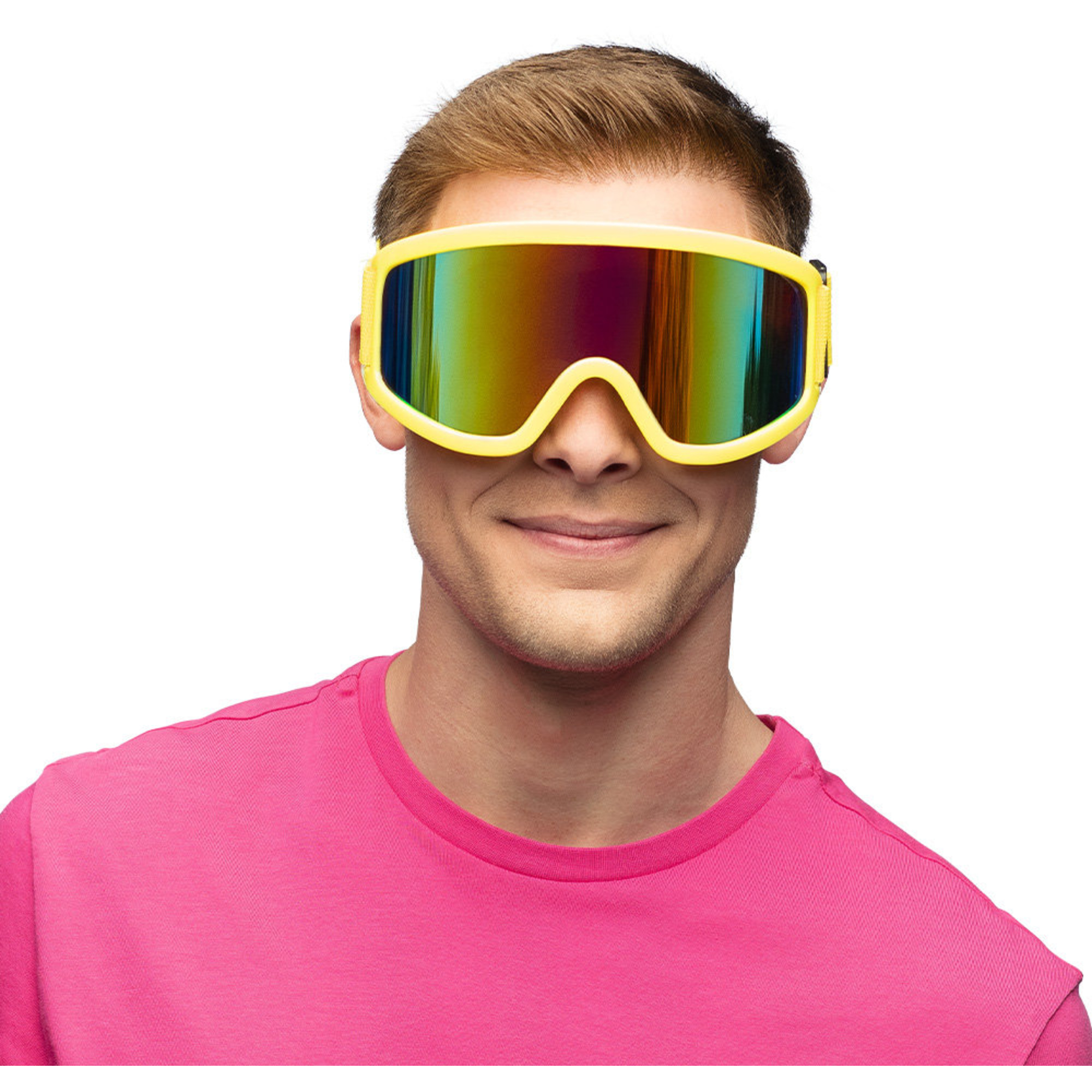 Occhiali da sci party 4 colori neon uv - assortito - BIGIEMME
