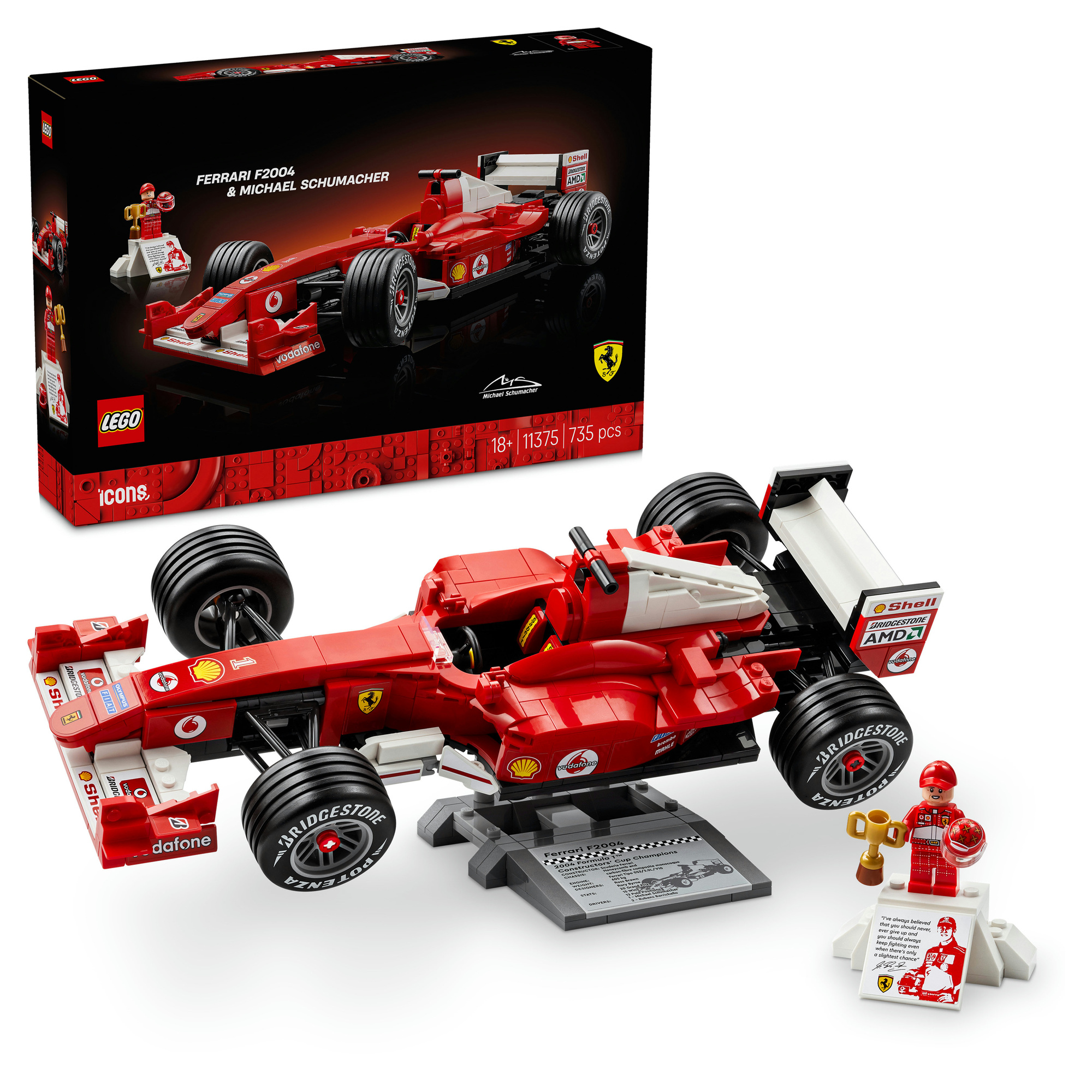 Lego icons 11375 ferrari f2004 e michael schumacher - LEGO ICONS