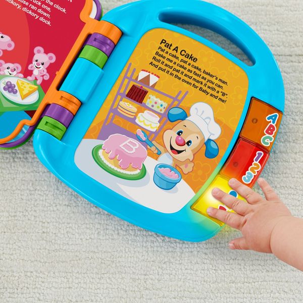 Fisher price- libro delle canzoncine ridi e impara, imparare parole, lettere e numeri, bambini dai 6 mesi - FISHER-PRICE