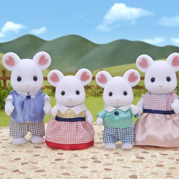 Sylvanian families - marshmallow - famiglia topolini bianchi - SYLVANIAN FAMILIES