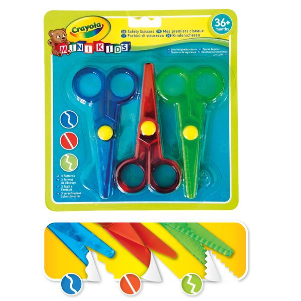3 forbici di sicurezza minikids crayola - CRAYOLA