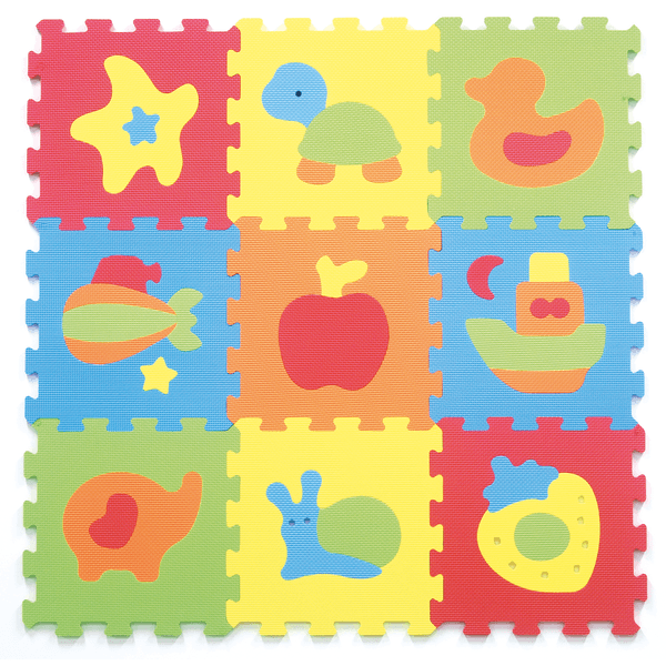 Tappeto puzzle animali 9pcs - BABY SMILE