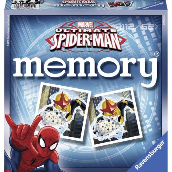 Ravensburger - memory versione ultimate spider man, 72 tessere, gioco da tavolo, 4+ anni - RAVENSBURGER, Avengers, MARVEL, Spiderman