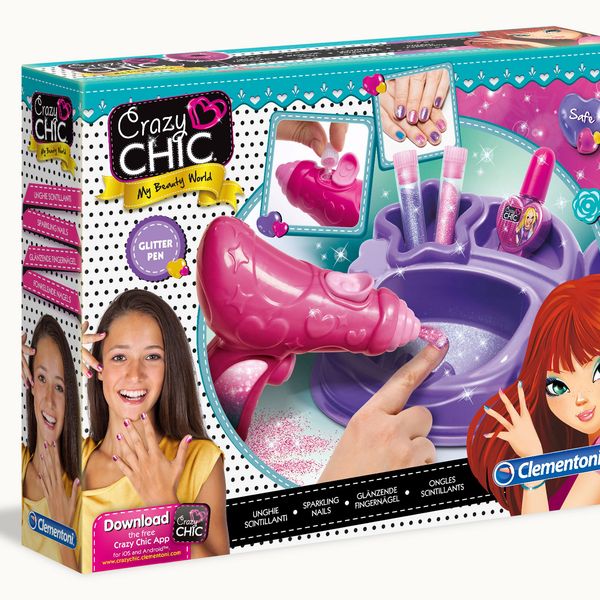 Clementoni - 15179 - crazy chic unghie scintillanti - CLEMENTONI, CRAZY CHIC