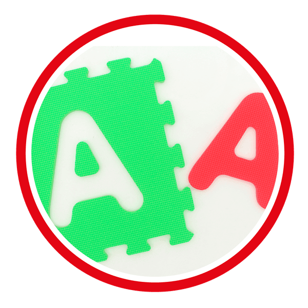 Tappeto puzzle lettere 9pz - BABY SMILE