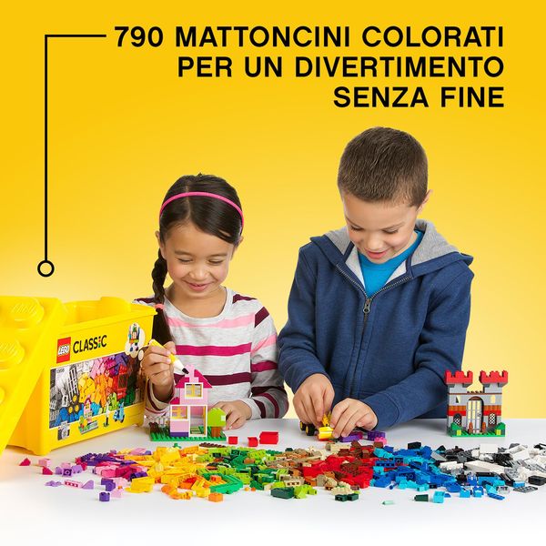 Lego classic 10698 scatola mattoncini creativi grande per costruire macchina fotografica, vespa e ruspa giocattolo - LEGO CLASSIC, LEGO