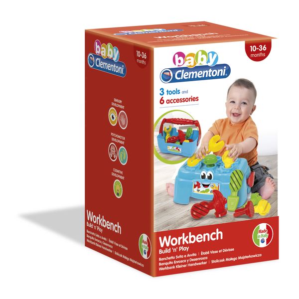 Clementoni - 17042 - banchetto svita & avvita - BABY CLEMENTONI