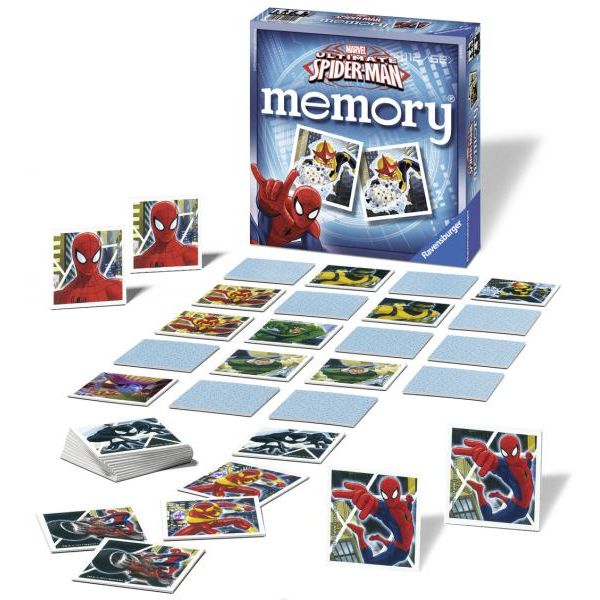Ravensburger - memory versione ultimate spider man, 72 tessere, gioco da tavolo, 4+ anni - RAVENSBURGER, Avengers, MARVEL, Spiderman