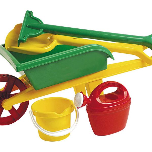 Carriola con set giardino - androni giocattoli - marche - 