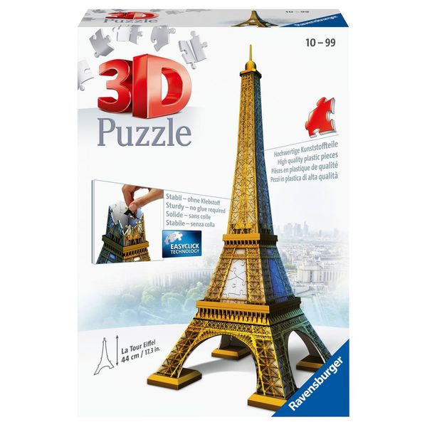 Ravensburger - 3d puzzle tour eiffel, parigi, 216 pezzi, 10+ anni - RAVENSBURGER, RAVENSBURGER 3D PUZZLE