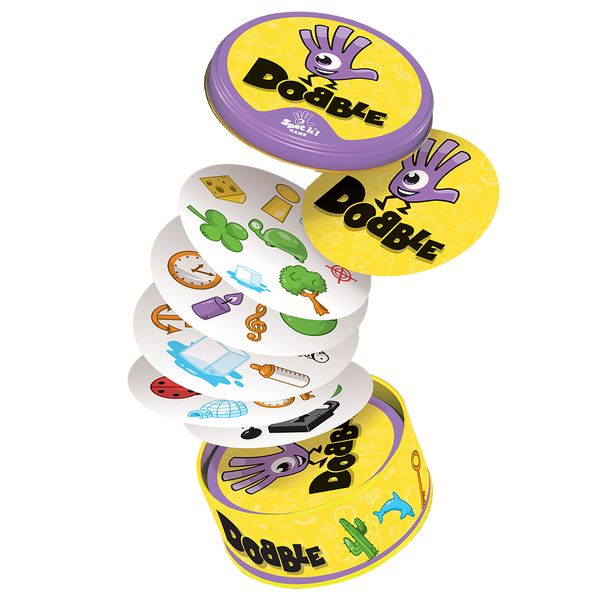 Dobble edizione italiana: asmodee eco-sleeve per 2-8 giocatori, 6+ anni - ASMODEE, DOBBLE