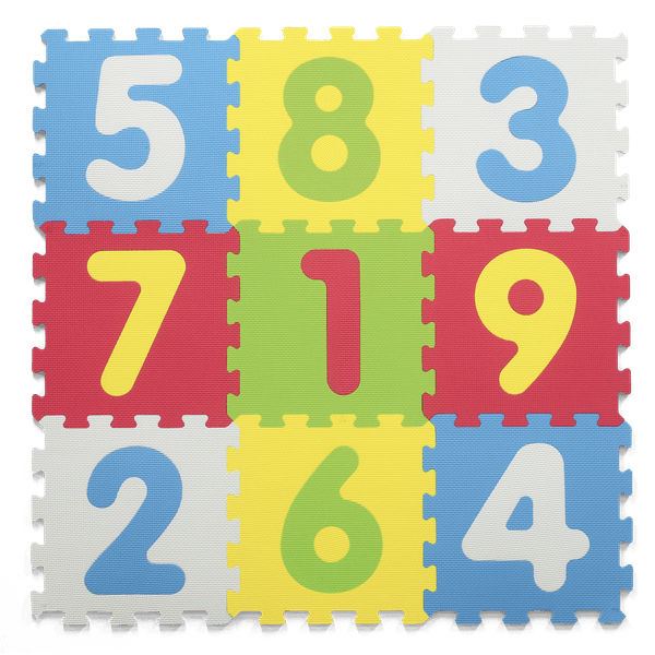 Tappeto puzzle numeri 9pz - BABY SMILE