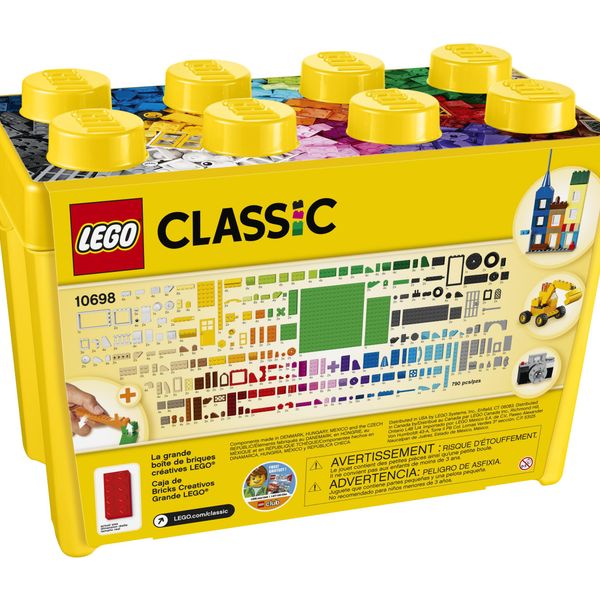 Lego classic 10698 scatola mattoncini creativi grande per costruire macchina fotografica, vespa e ruspa giocattolo - LEGO CLASSIC, LEGO