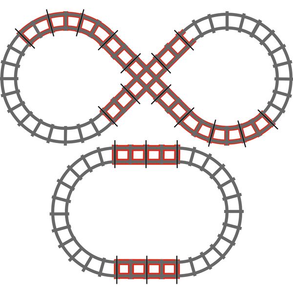 Binari treno a 8 - peg perego - Peg Perego