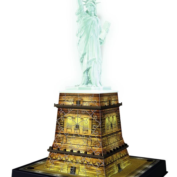 Ravensburger - 3d puzzle statua della liberta' night edition, londra, 216 pezzi, 10+ anni - RAVENSBURGER, RAVENSBURGER 3D PUZZLE