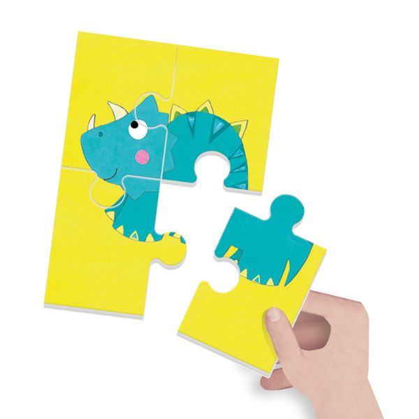 Headu - puzzle 8+1 dinosaurs - HEADU