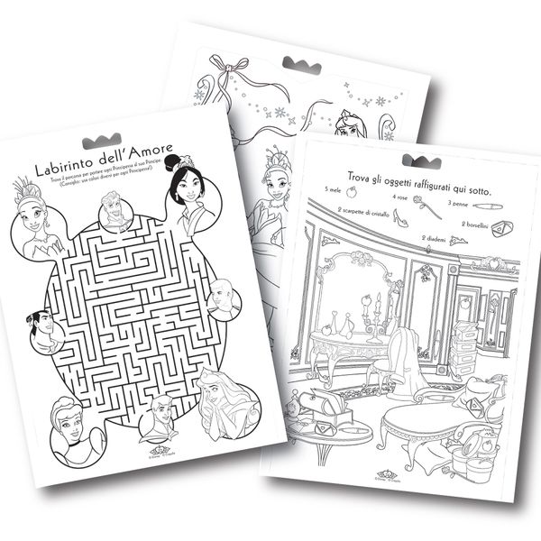 Album attività&coloring disney principesse - binney & smith - marche - CRAYOLA