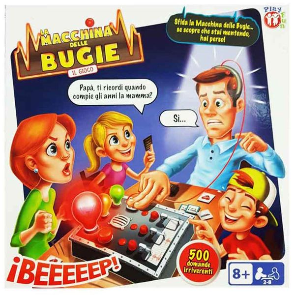 Play fun macchina delle bugie - gioco da tavolo delle bugie per famiglia e amici, 2-8 giocatori, età 8+ - PLAYFUN