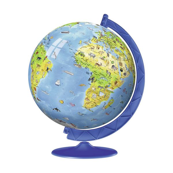Ravensburger - 3d puzzle globo, 180 pezzi, 6+ anni - RAVENSBURGER, RAVENSBURGER 3D PUZZLE