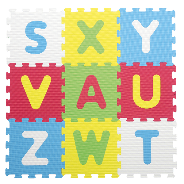 Tappeto puzzle lettere 9pz - BABY SMILE
