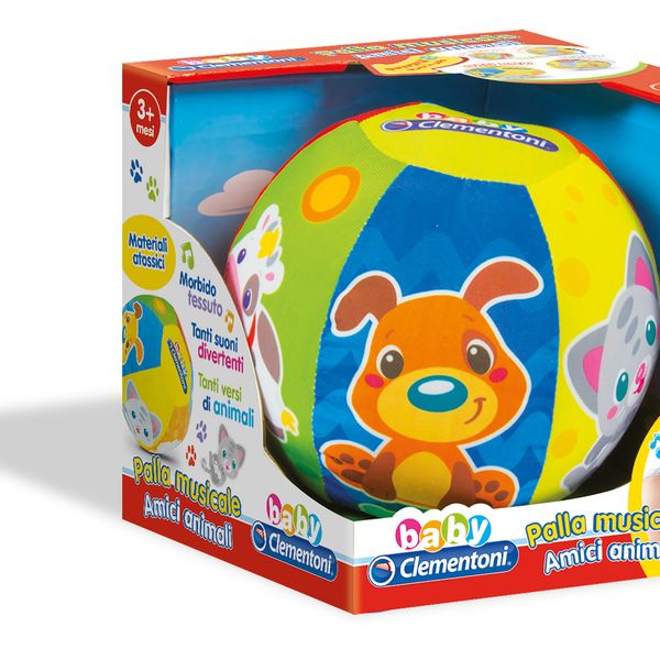 Clementoni - 17132 - palla musicale amici animali - BABY CLEMENTONI