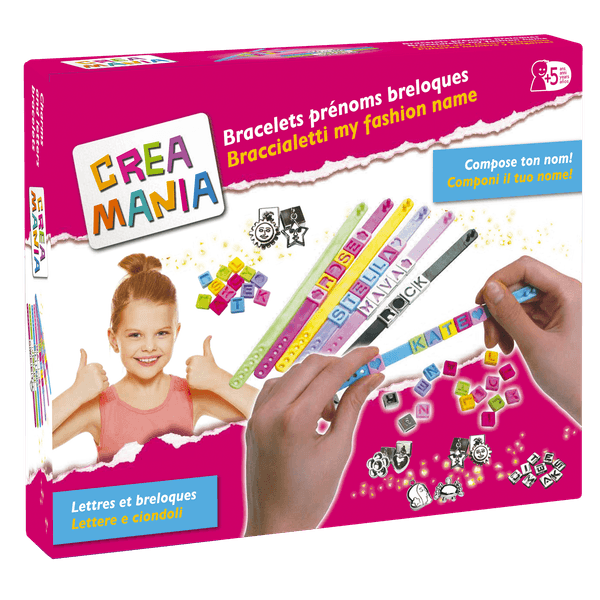 Creamania crea braccialetti lettere, numeri e decorazioni - CREA MANIA
