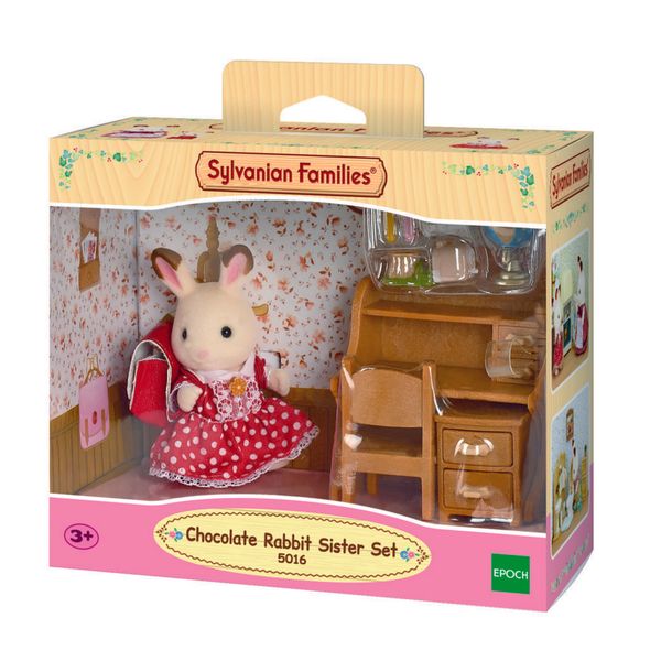 Sylvanian families – sorella coniglio cioccolato e scrivania - SYLVANIAN FAMILIES