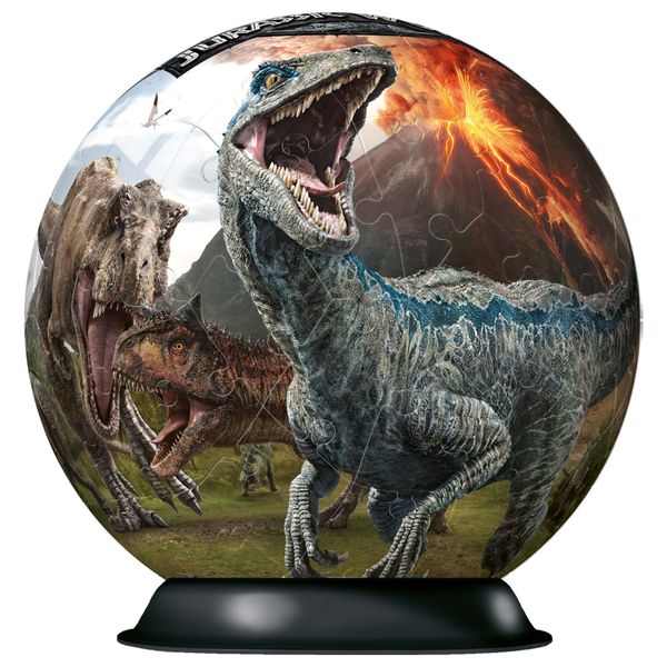 Jurassic world - 3d puzzleball ravensburger - Jurassic World, RAVENSBURGER, RAVENSBURGER 3D PUZZLE