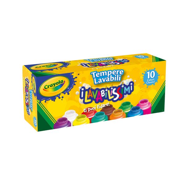 10 tempere lavabili - giocattoli toys center - CRAYOLA