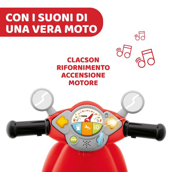 Cavalcabile vespa primavera rossa - Chicco