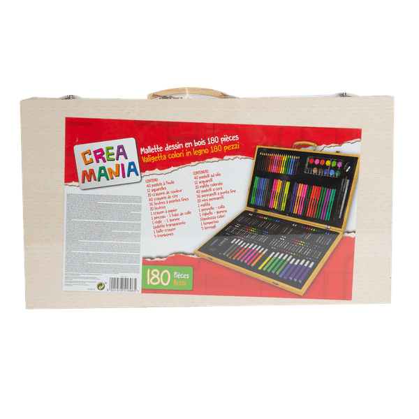 Valigetta in legno 180 pcs - CREA MANIA