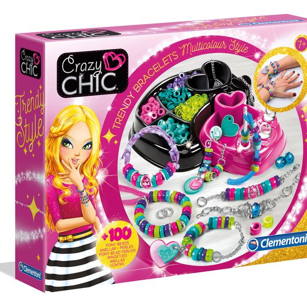 Clementoni - crazy chic bracciali multicolor - CLEMENTONI, CRAZY CHIC
