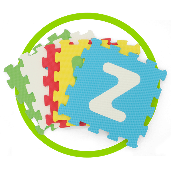 Tappeto puzzle lettere 9pz - BABY SMILE
