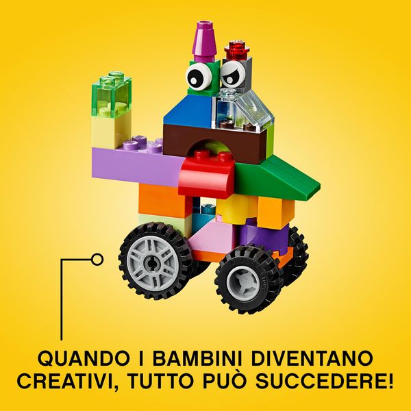 Lego classic 10696 scatola mattoncini creativi media, contenitore per costruire fiori, macchina, treno e aereo giocattolo - LEGO CLASSIC, LEGO