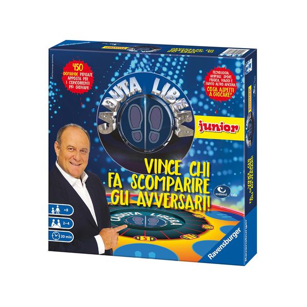 Ravensburger - caduta libera versione junior, gioco da tavolo, da 2 a 4 giocatori, 8+ anni - RAVENSBURGER