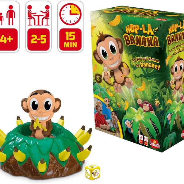 Gioco di società hop-la-banana - goliath - 2-5 giocatori - per bambini dai 4 anni in su - GOLIATH
