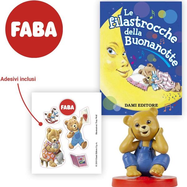 Personaggio sonoro teddy - faba – le filastrocche della buonanotte - FABA